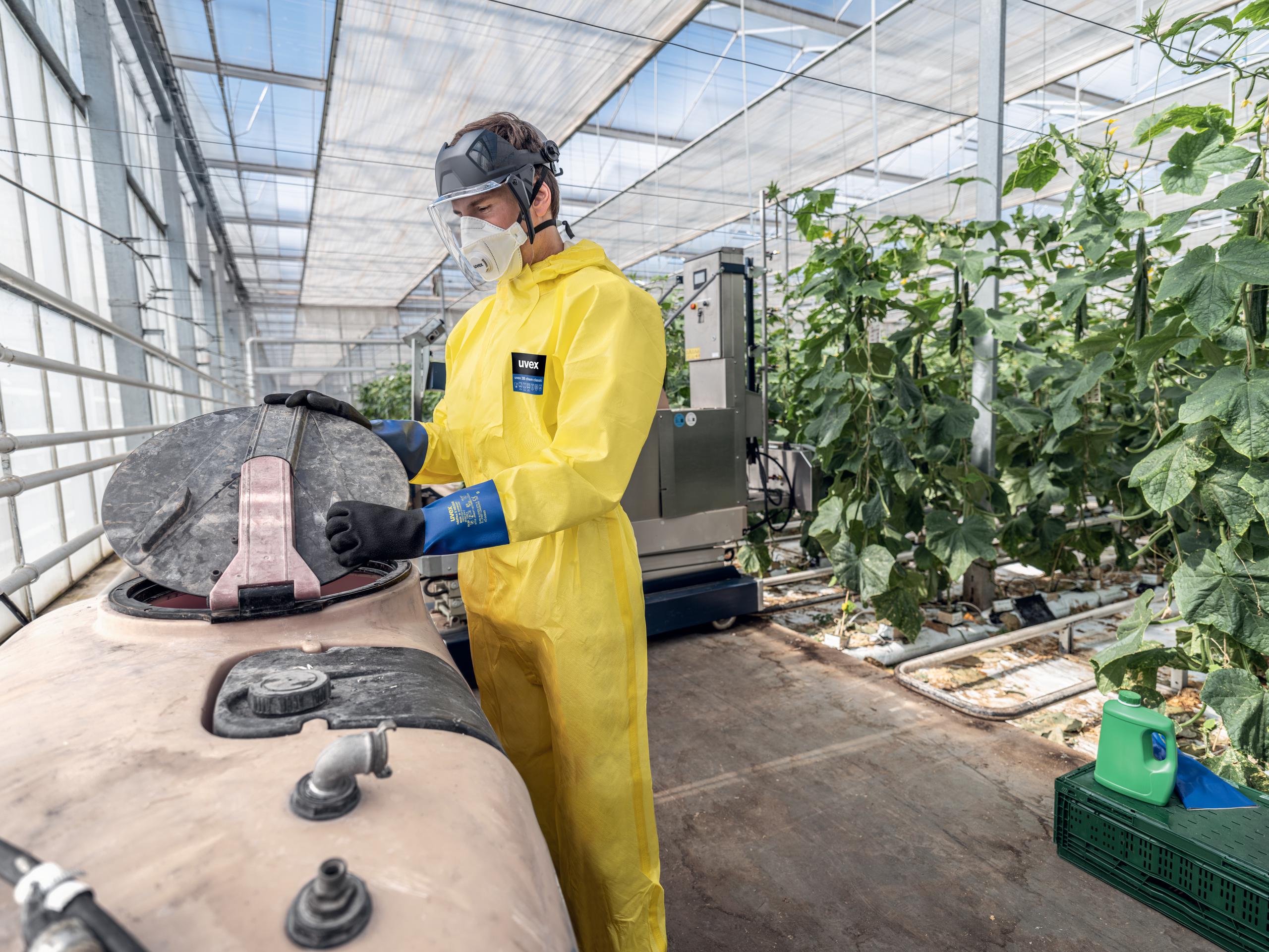 Safety gloves | uvex rubiflex S XG35B chemical protection glove