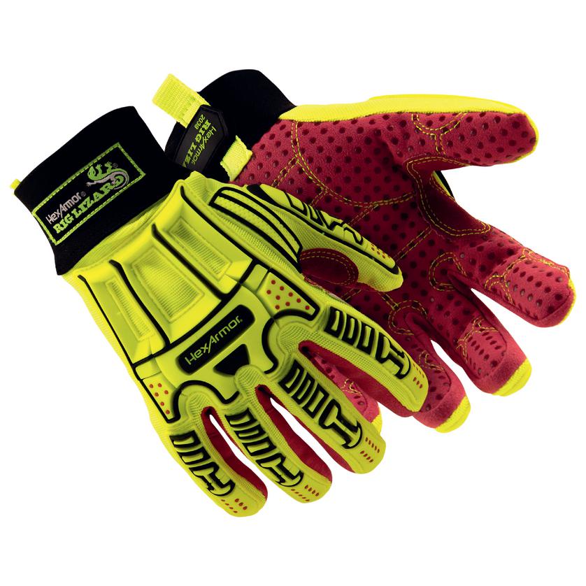 Impact-resistant glove HexArmor® Rig Lizard® Mud Grip+® 2038
