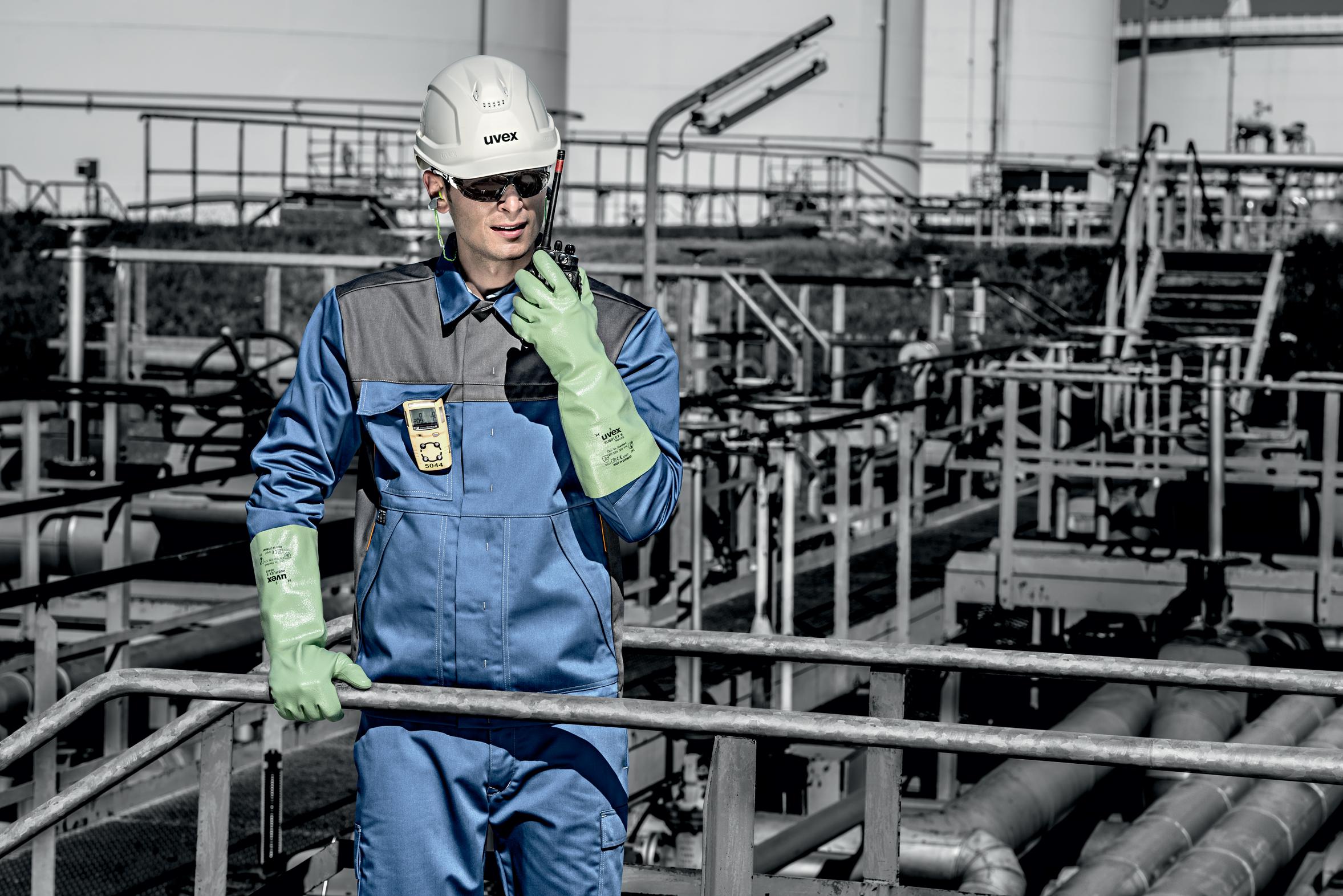 Safety gloves | uvex rubiflex S NB35S chemical protection glove