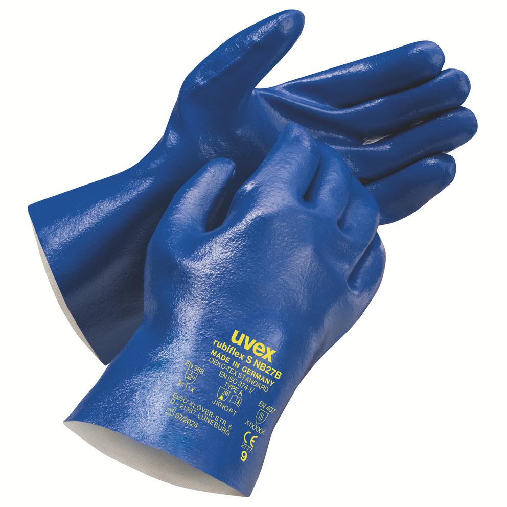 Safety gloves | uvex rubiflex S NB27B chemical protection glove
