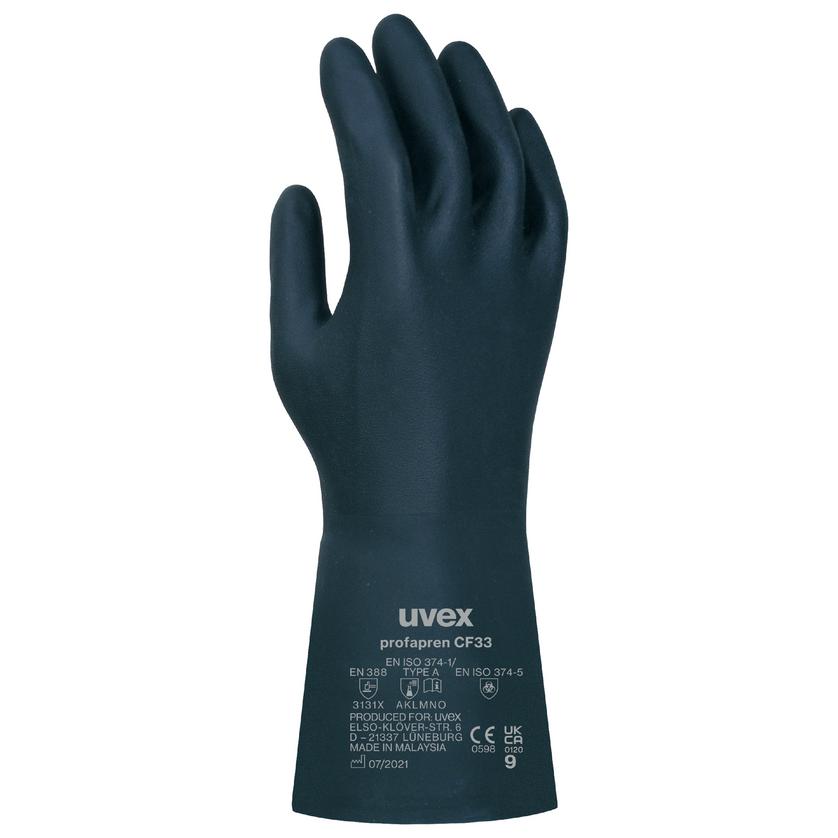 Safety gloves | uvex profapren CF33 chemical protection glove