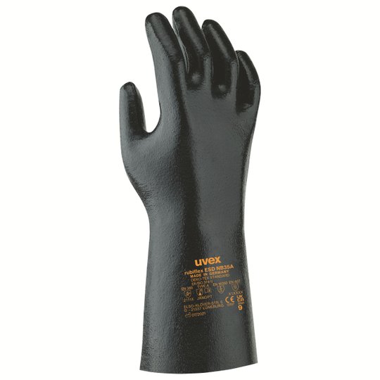 uvex rubiflex ESD NB35A chemical protection glove | Safety gloves