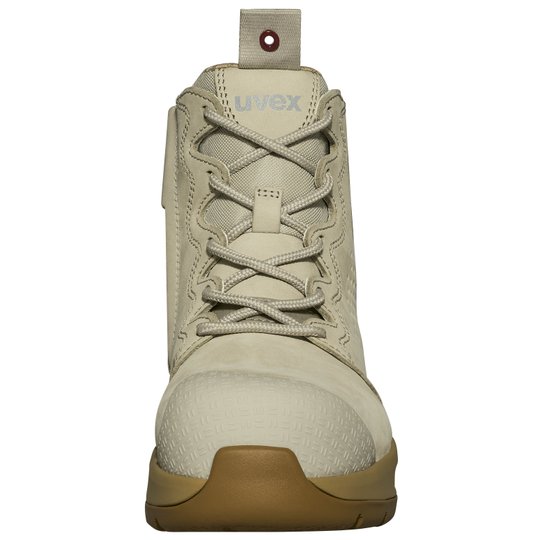 Work Boots | uvex 3 x-flow wmns zip (cement and tan) - women's work boot