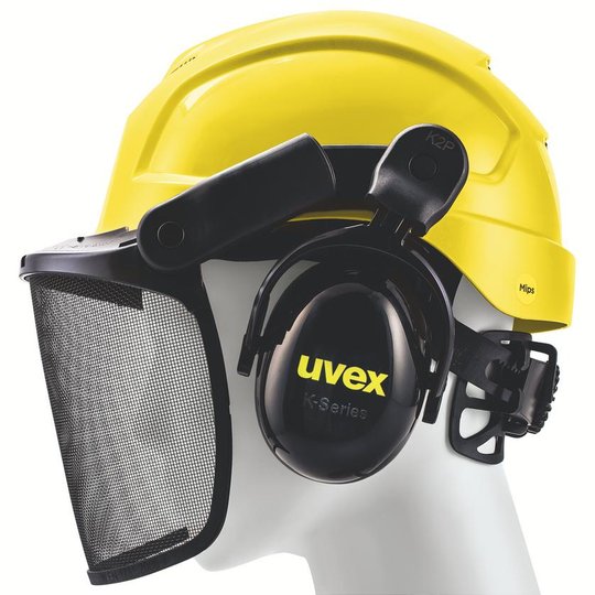 Elmetti protettivi | uvex kit forestale Mips® giallo