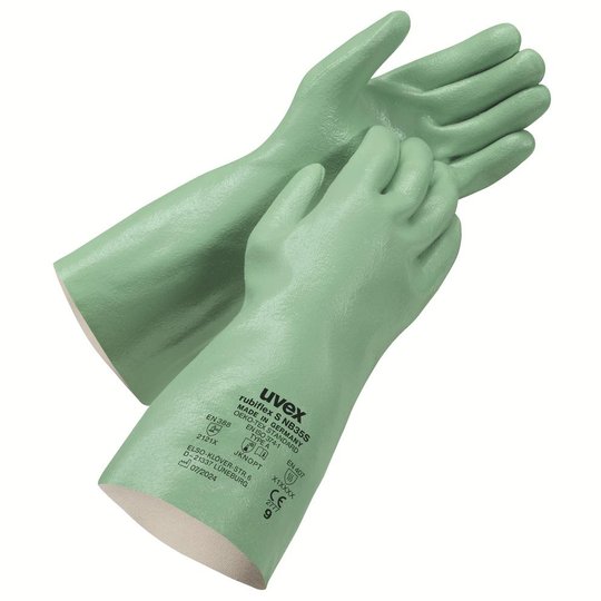 Safety gloves | uvex rubiflex S NB35S chemical protection glove