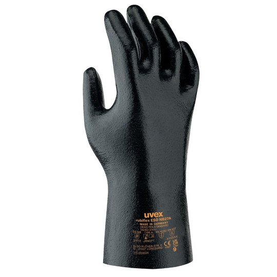 Schutzhandschuhe | Chemikalienschutzhandschuh uvex rubiflex ESD NB27A