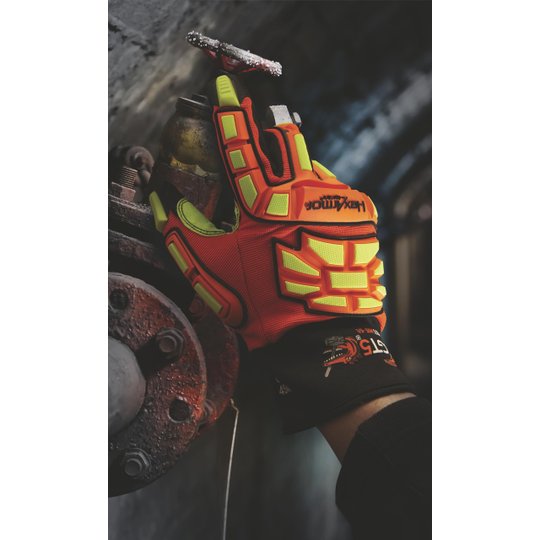 Veiligheidshandschoenen | Robuuste snij- en impactbestendige werkhandschoen HexArmor® GGT5® Mud Grip® 4021X