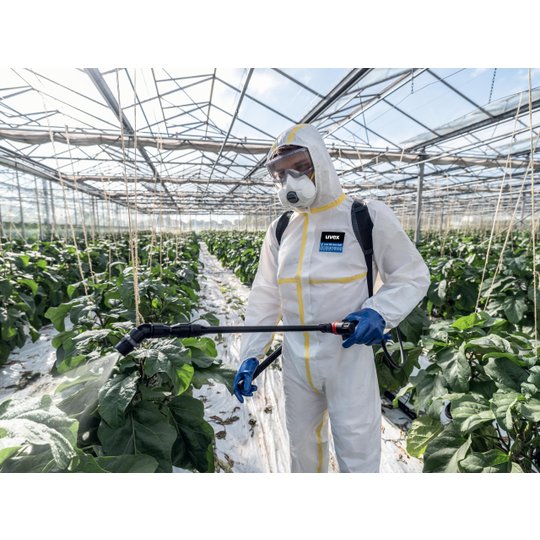 Ropa de protección y ropa de trabajo | Traje de protección contra productos químicos uvex 3B chem light